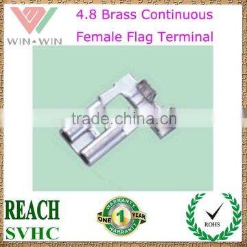 4.8 Brass Continuous female flag Terminal