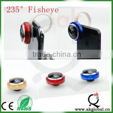 new industrial product ideas circle clip lens 235 degree fish eye lens for iphone samsung mobile phone