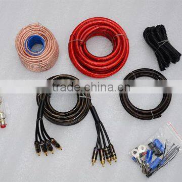 Good Quality china supplier for car amplifier with Copper conductor car audio cables car amplifier wiring kits