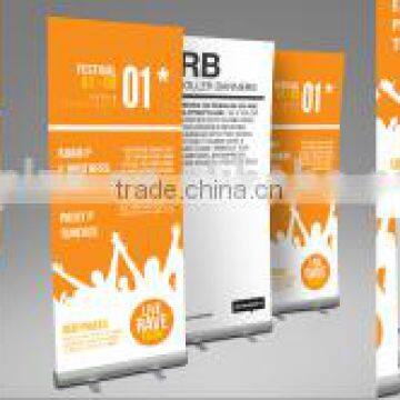 Exhibition trade show quality Roll up Banner Stand,aluminum display stand 85*200