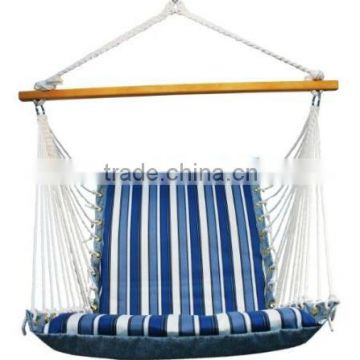 Tropical Palm Stripe Soft Comfort Hanging Hammock Chair