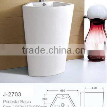 white outdorr pedestal sink vitreous china hand washing basin