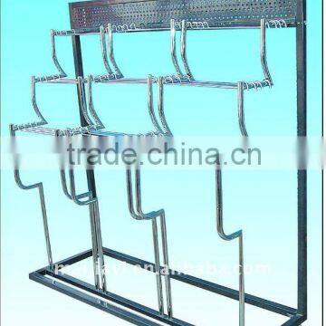 Chrome clothes display racks with hanger