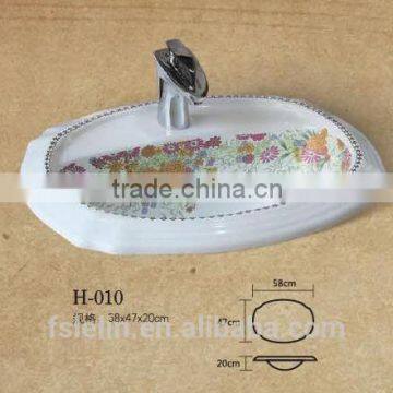 FOSHAN LELIN hand painted art sink art ceramic basin ceramic vanity LH-010