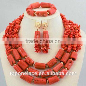 Coral Beads Jewelry Designs African Beads Jewelry Set Bridal Jewelry Set photo-4