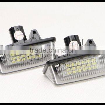 car accessories license plate lamp white 18smd led license plate light for toyota crown