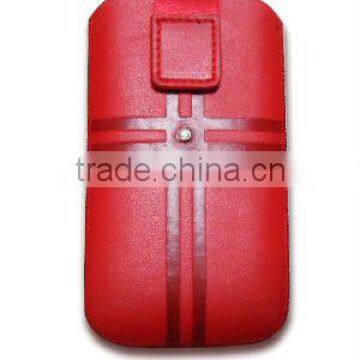 Pull up PU Leather Case Pouch for iphone,Universal Medium Size