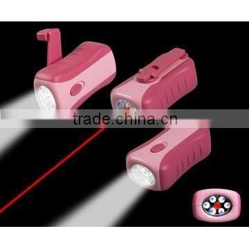 new design laser rechargeable pressing flashlight