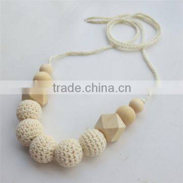 Natural Cream Beige nursing necklace