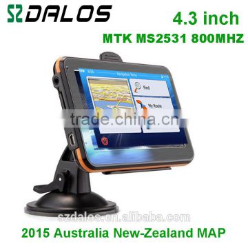 Free map and multi-language 4.3 inch car gps navigation gps car navigator