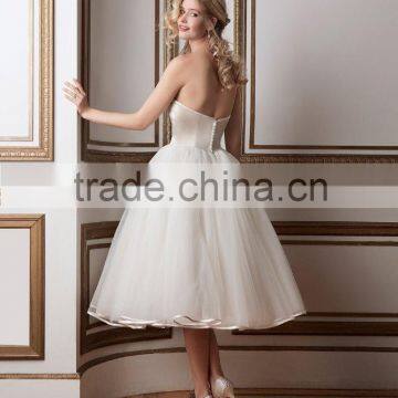 (MY8800) MARRY YOU Sweetheart Simple Short Western Wedding Dresses 2016 photo-2