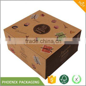 recycle material kraft paper box for case and biscuit