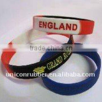 England printable country flags silicone bracelet