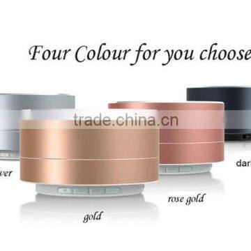 New A10 metal bluetooth speaker with LED light mini wireless portable subwoofers bluetooth support handsfree function FM radio