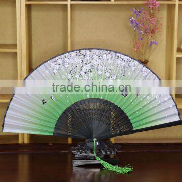 fashion arts craft japanese folding customied fabric hand fan