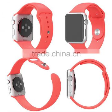 Colorful Silicone Watch Band Watch Strap Belt Sport Bracelet Fitness Replacement Wrist With Connector Adjustment For Apple Watch