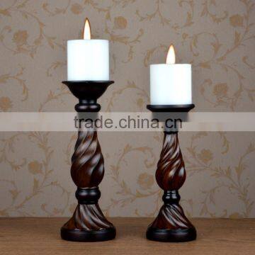 Decorative resin tall candle holders for weddings