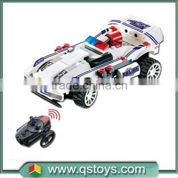 Police car DIY educational building blocks rc car for kids