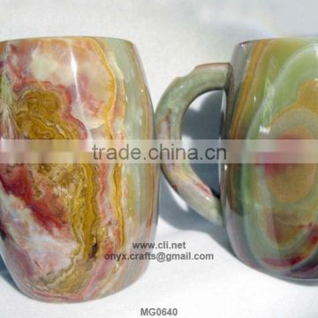 Multi Green Onyx Mugs