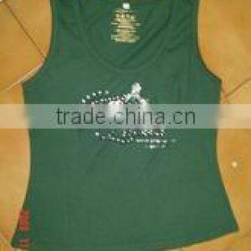 Round Neck Sleeveless Ladies T-Shirt