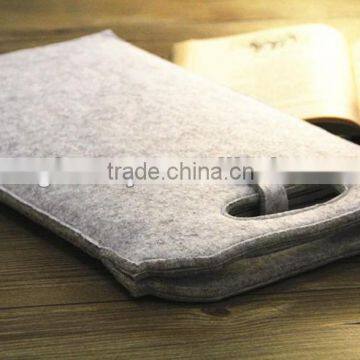 Grey felt mobile phone bag