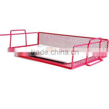 special metal mesh colorful single file tray