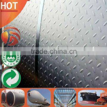 S235JR Hot rolled mild steel stock 3mm thick 1220x2440mm chequer plate