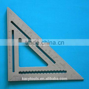 12'' Aluminum triangle 45 degree framing square metal ruler level