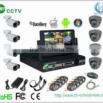 8ch standalone dvr kit with 8pcs IR 700tvl camera (GRT-D7008MHK5-4SH)