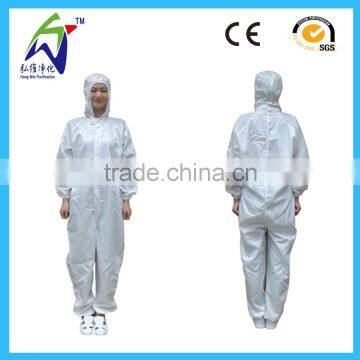 High quality hooded antistatic coverall/antistatic wear for cleanroom