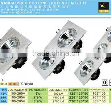 Rectangular Single-Head Smd 5W 7W Indoor Decoration Grille Lights