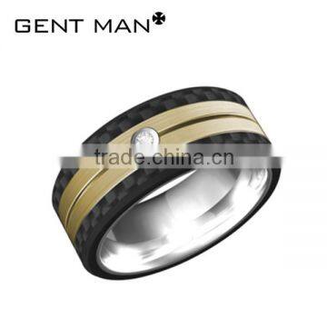 simple western style carbon fiber stainless steel ring latest gold finger ring designs