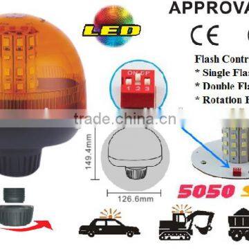 E-MARK SMD Flash Warning Light, ECE MARK 5050 SMD Super Warning Beacon(SR-BL-506S-5) Europe Screw Mount LED Beacons, 3 Functions