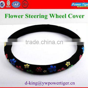 Good Quality Flower Silicone Car Steering Wheel Cover