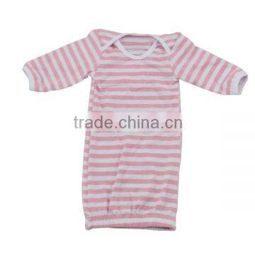 Boutique 2016 New Design Spring Summer Newborn Baby Rompers Organic Cotton Baby Stripe Pajamas Wholesale Easter Baby Clothing photo-2