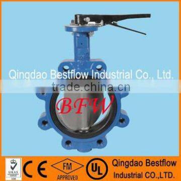 lug type concentric butterfly valve ductile iron