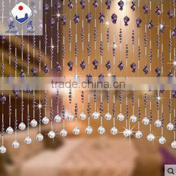 Purple Crystal Glass Bead Curtains for Window or Door Christmas