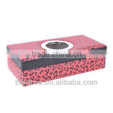 rectangular leatherette decorative tissue box cover