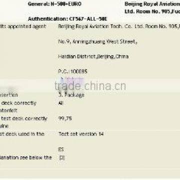 ECB certificate of Banknote Counter N500+
