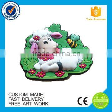 High quality cheap fashion custom 3d embossed pvc keychain