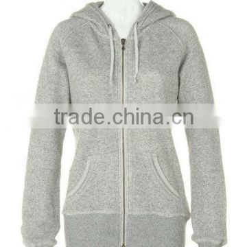 China supplier simple custom womens zip hoodies