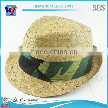 hollow out panama women foldable straw hat