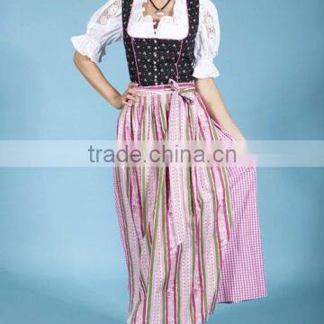 Dirndl, maxi dirndl, long size dirndl with apron