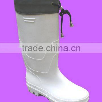 Cheap Men's White PVC Rain Boot