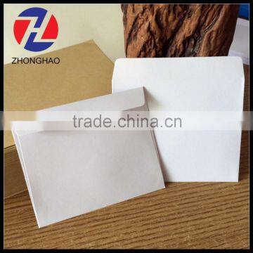 2015 new arrived plain machine made brown white craft recycled durable paper envelope