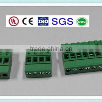 Pluggable Terminal Block XS2ESDV 300V 15A 5.0/5.08/7.62/3.81/3.5mm Pitch With UL, CE, ISO, SGS,CQC Approved