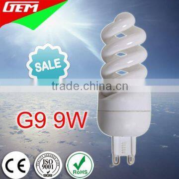 8000Hours Soft Warm Color G9 9W Energy Saving Light