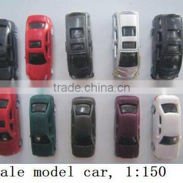 1:150 scale model car with different scale size,miniature model material