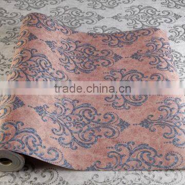 Big Flower Classic Wallpaper Brown Wall Paper