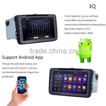 2 Din Quad Core Android Car Gps Dvd Player for VW Skoda